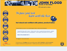 Tablet Screenshot of johnfloodschoolofmotoring.co.uk